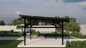 [2025] Chiko Maximo 185 Steel Solar Carport/Gazebo | 1-Car, 2-Car, 4-Car Options