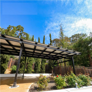 [2025] Chiko Maximo 185 Steel Solar Carport/Gazebo | 1-Car, 2-Car, 4-Car Options